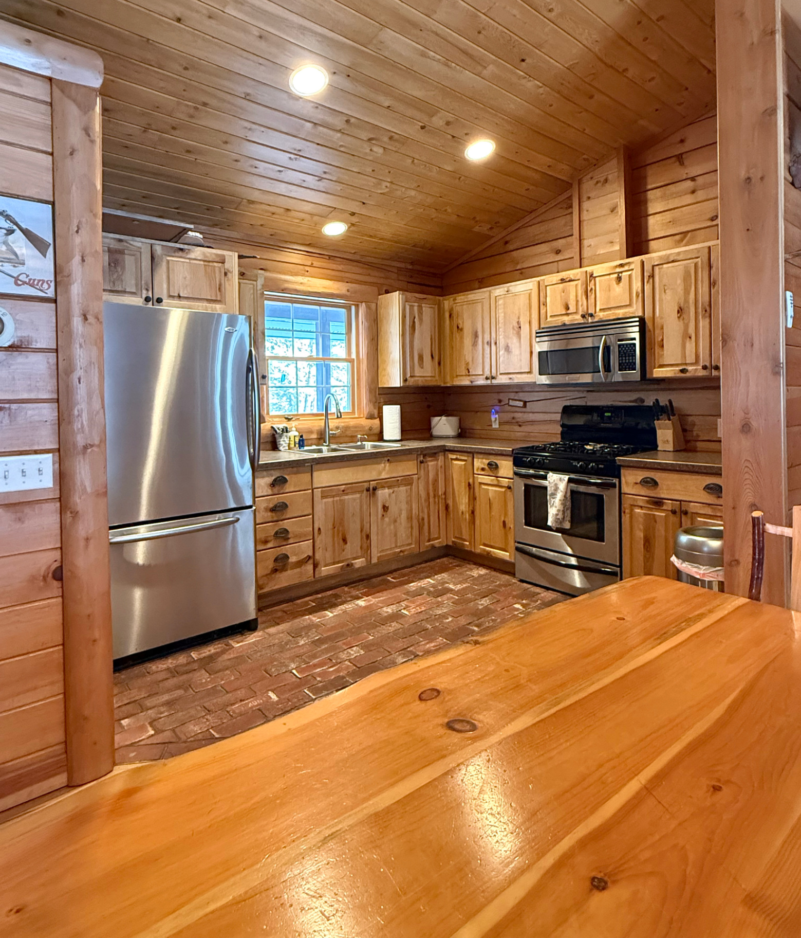 Full kitchen with stainless appliances